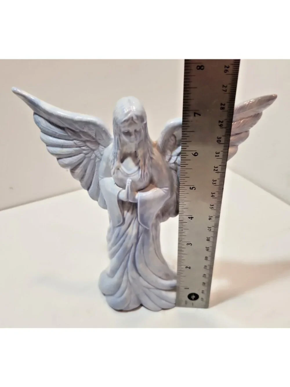 Vintage Praying Ceramic Angel Figurine 7.5